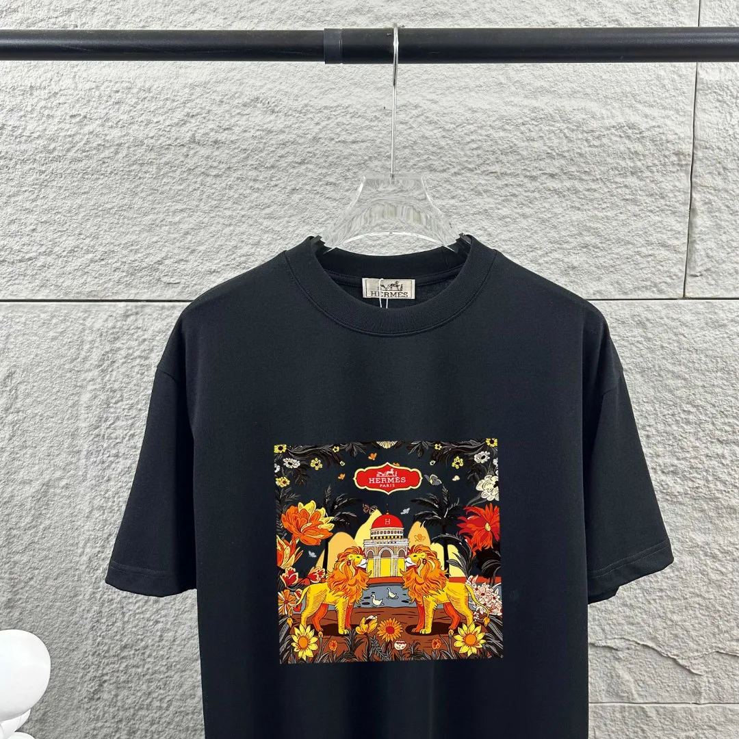 Herme* * 2026 New Arrival Classic T Same Style ：Black White Gray Size： S （90-130 ） M （120-150 ） L （140-165 ） XL （160-180 ） XXL （180-210 ）